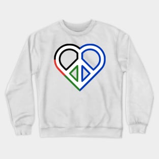 ISRAEL PALESTINE LOVE & PEACE Crewneck Sweatshirt